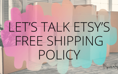 Etsy Free Shipping – Financial Considerations & Thoughts