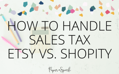 Etsy vs. Shopify – handling sales tax