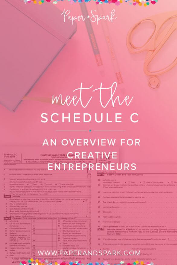 schedule c for entrepreneurs