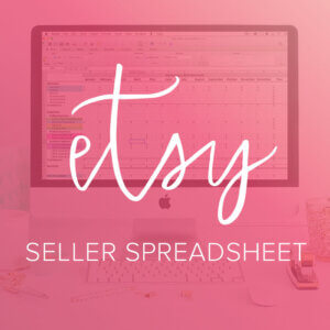 etsy seller spreadsheet by Paper + Spark