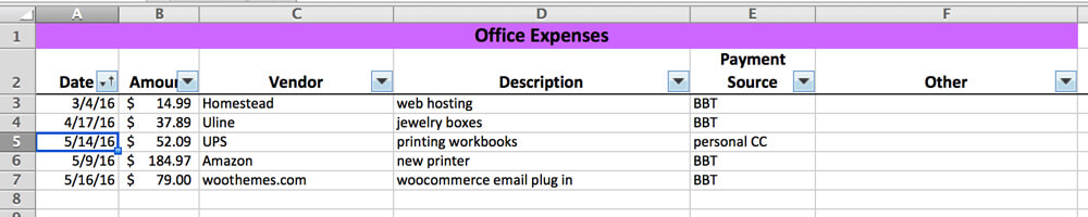 business-expense-entry