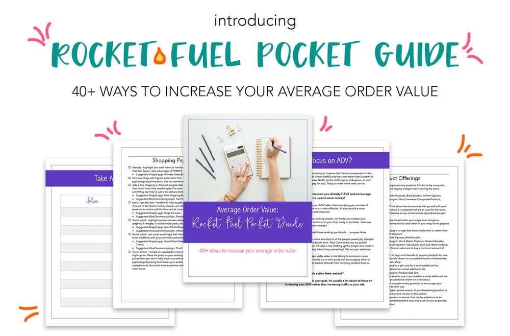 average order value rocket fuel pocket guide