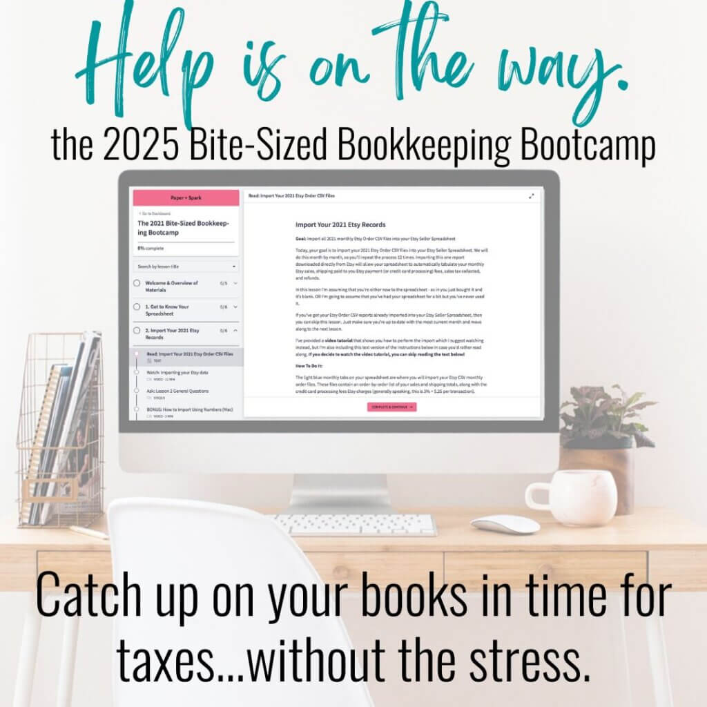 bite-sized bookkeeping bootcamp