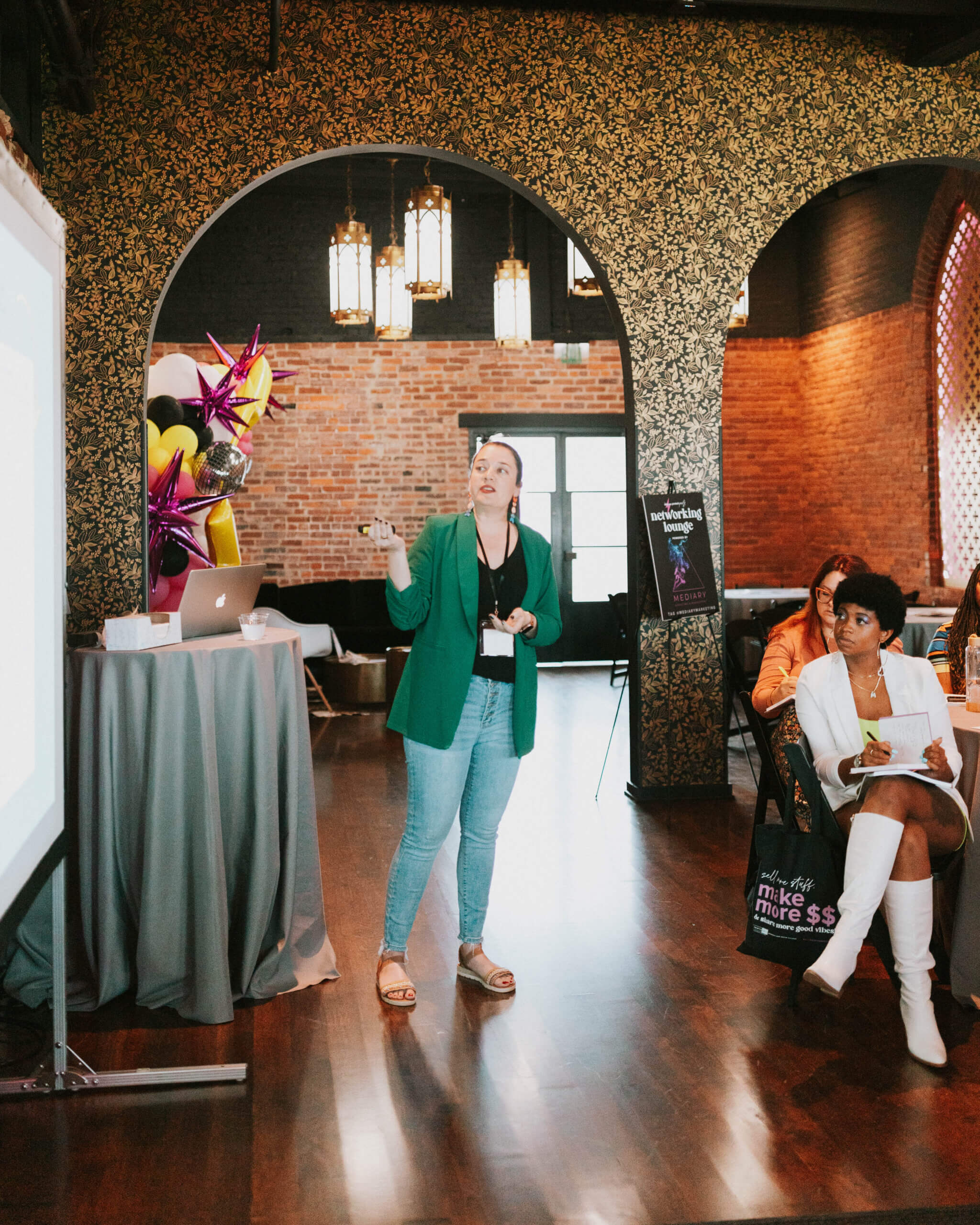 Janet LeBlanc, CPA, teaching a workshop